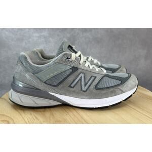 New Balance 990v5 M990GL5 Grey Castlerock Running Shoes - Size 8 No Insoles